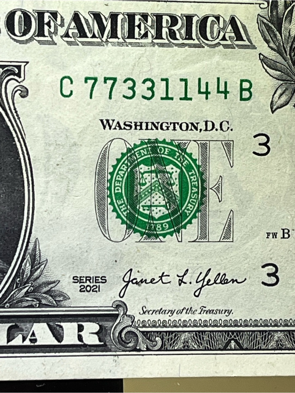 2021 $1 77331144 Quad Doubles in perfect sequence. Fancy Serial number